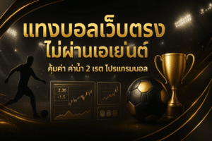 แทงบอลเว็บตรงไม่ผ่านเอเย่นต์